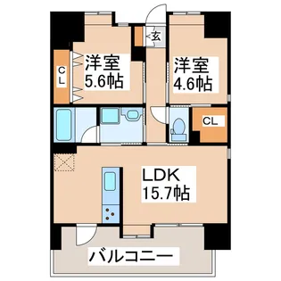 オアシス光の森【2階】の間取り