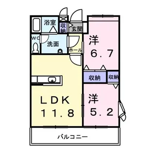 メリー・エンジェル【2階】の間取り
