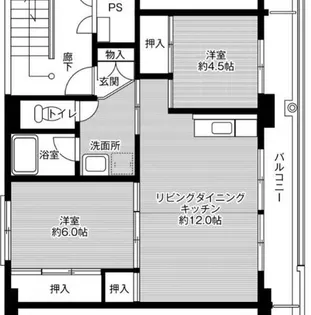 ビレッジハウス小浜1号棟【5階】の間取り