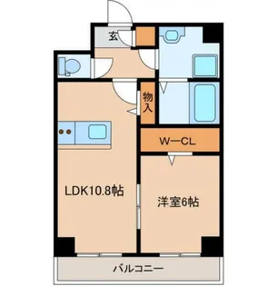 ヒューベストレジデンス東唐津駅【5階】の間取り