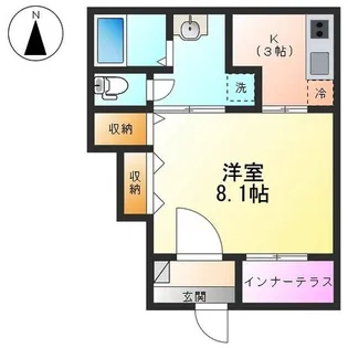 Halelea・Aoba【1階】の間取り