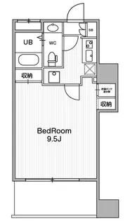 アーバンフラッツ池袋プレミアム【24階】の間取り