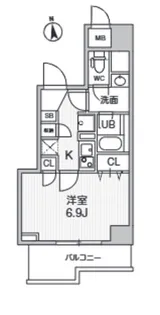 S-RESIDENCE千住大橋broad【8階】の間取り