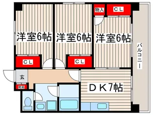 第2コ-スタルビル【9階】の間取り