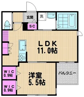 【へーベルメゾン】Chez toi Yono【3階】の間取り