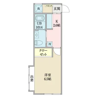 イーズK【2階】の間取り