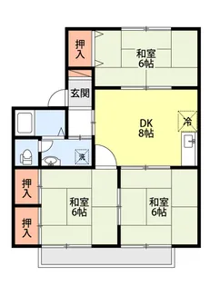 アメニティハイツAB【1階】の間取り