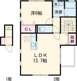 アヴィタシオンK【2階】の間取り