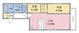 MODIER-FLAT調布国領【3階】の間取り