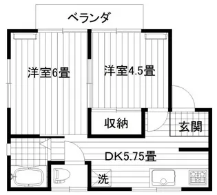 メゾンド・コスモス【1階】の間取り