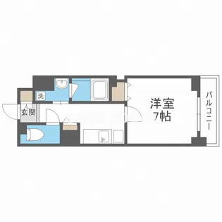 ハビテ靱センターコート【5階】の間取り