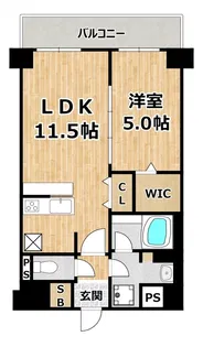 レイワニティプレイス【3階】の間取り