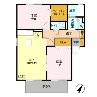 【フラッツ A】【1階】の間取り