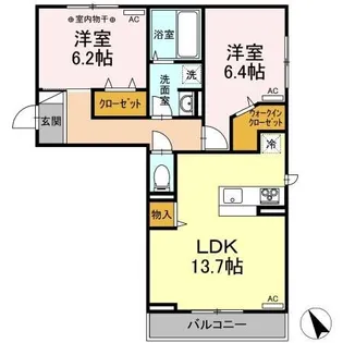 ヴィオラ【2階】の間取り