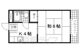 ハイツ福角【2階】の間取り
