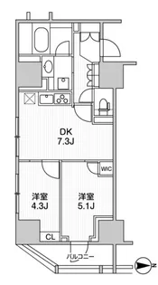 レジデンシャル町屋【12階】の間取り