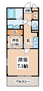 アルム久宝寺【2階】の間取り