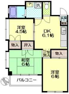 ローヤルマンション永山【2階】の間取り
