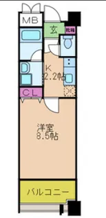 オルゴグラート鶴見【7階】の間取り