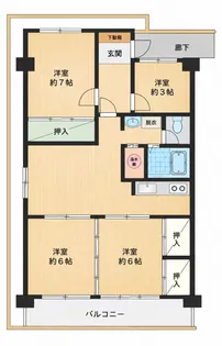 アーク郡山I番館4F【4階】の間取り