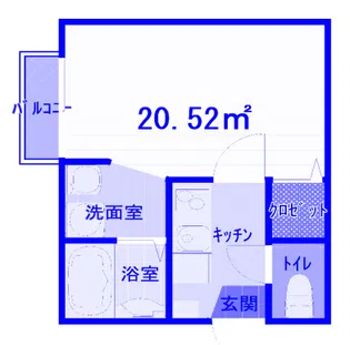 ヴィラート西大宮【1階】の間取り
