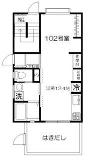 パレスのばらV【1階】の間取り