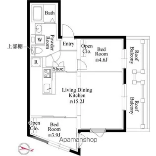 メモラ西馬込【4階】の間取り
