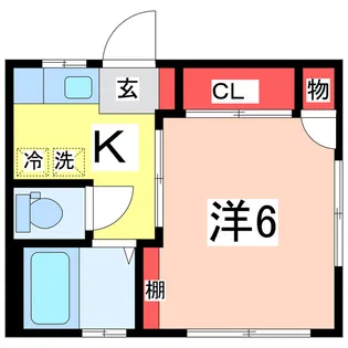 コーポラスゆたか【3階】の間取り