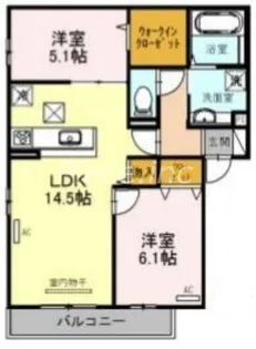 エトワール新高 A棟【3階】の間取り