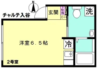 チャルテ入谷【2階】の間取り