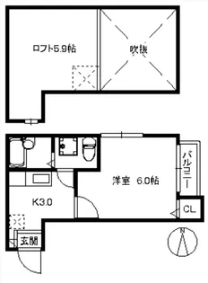ポラリスCozy博多駅【1階】の間取り