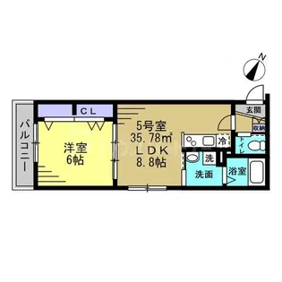 シティハウス谷塚【3階】の間取り