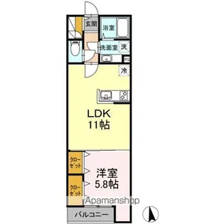 ベアハウス【3階】の間取り
