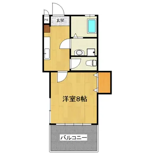 栃木県宇都宮市西川田町【マンション】の間取り