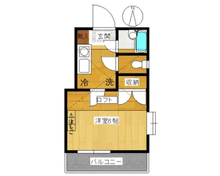 リトル・アイランド【2階】の間取り