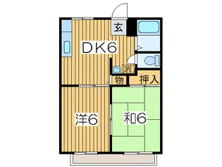 泉ハイツA【1階】の間取り