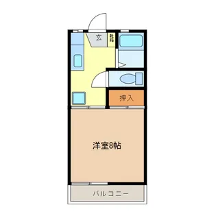 ドミール吉田B【1階】の間取り