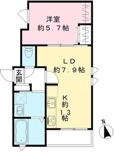 リッジ代沢【2階】の間取り