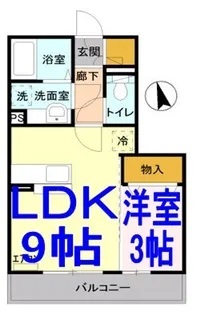 ペルス・ネージュ【3階】の間取り