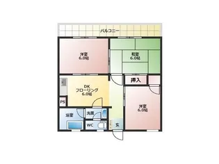 井上コーポ【2階】の間取り