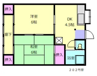 Fヴィレッジ高江【2階】の間取り