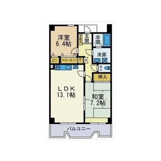 エクセルコート海老名【4階】の間取り
