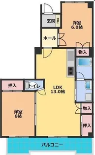 愛知県名古屋市守山区苗代1【マンション】の間取り