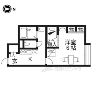 レオパレスTBOX1【1階】の間取り