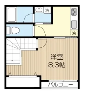 アムール モントル【2階】の間取り