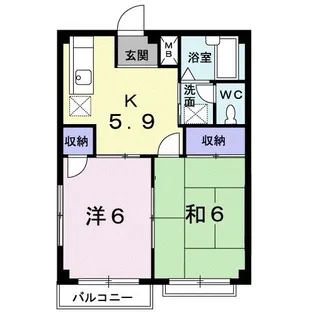 エルディムツチヤA【2階】の間取り