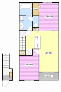 COMFORT【2階】の間取り
