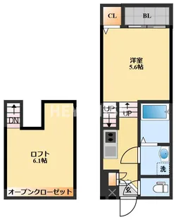 modern palazzo Isahaya io【2階】の間取り