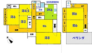長崎県長崎市錦2【一戸建】の間取り
