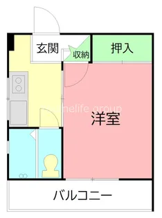 西海岸コーポ【3階】の間取り